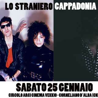 LoStraniero+Cappadonia open. Cielinerisopratorino _ 25 Gen @ Cinema Vekkio _ Corneliano d'Alba