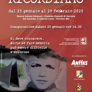 In occasione del Giorno della Memoria, Anffas Biellese, Su Nuraghe e Comune di Verrone presentano 