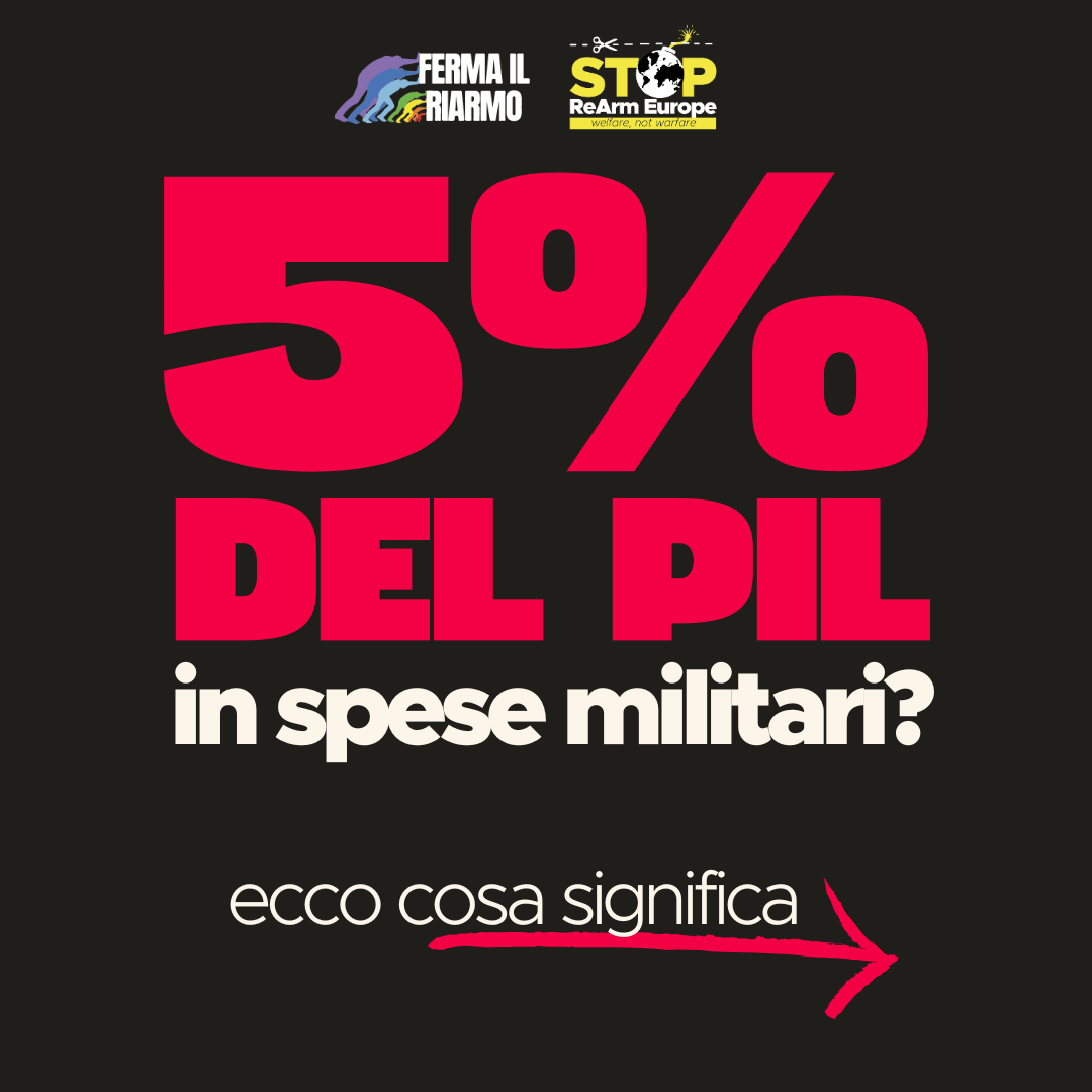 Stop Rearm Europe: nota dopo la riunione del 25 giugno