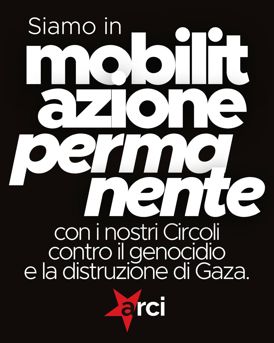 Arci in mobilitazione permanente con i suoi circoli contro il genocidio e la distruzione di Gaza