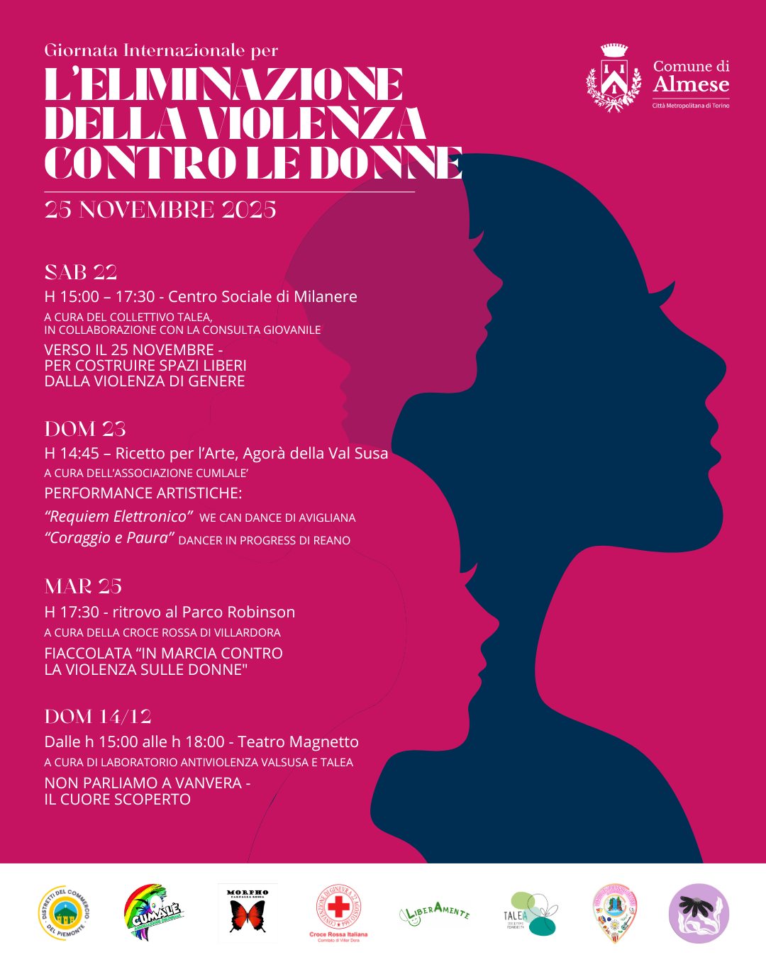  Una serie di iniziative promosse dal Comune di Almese in collaborazione con i circoli Arci "Cumalè" e "Liberamente"