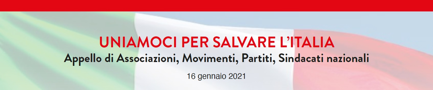 Uniamoci per salvare l'Italia - appello per una grande Alleanza democratica e antifascista