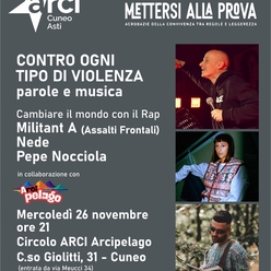 CONTRO OGNI TIPO DI VIOLENZA - Circolo ARCI Arcipelago Cuneo - Progetto "Mettersi alla Prova"