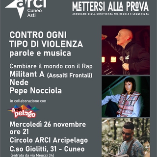 CONTRO OGNI TIPO DI VIOLENZA - Circolo ARCI Arcipelago Cuneo - Progetto "Mettersi alla Prova"