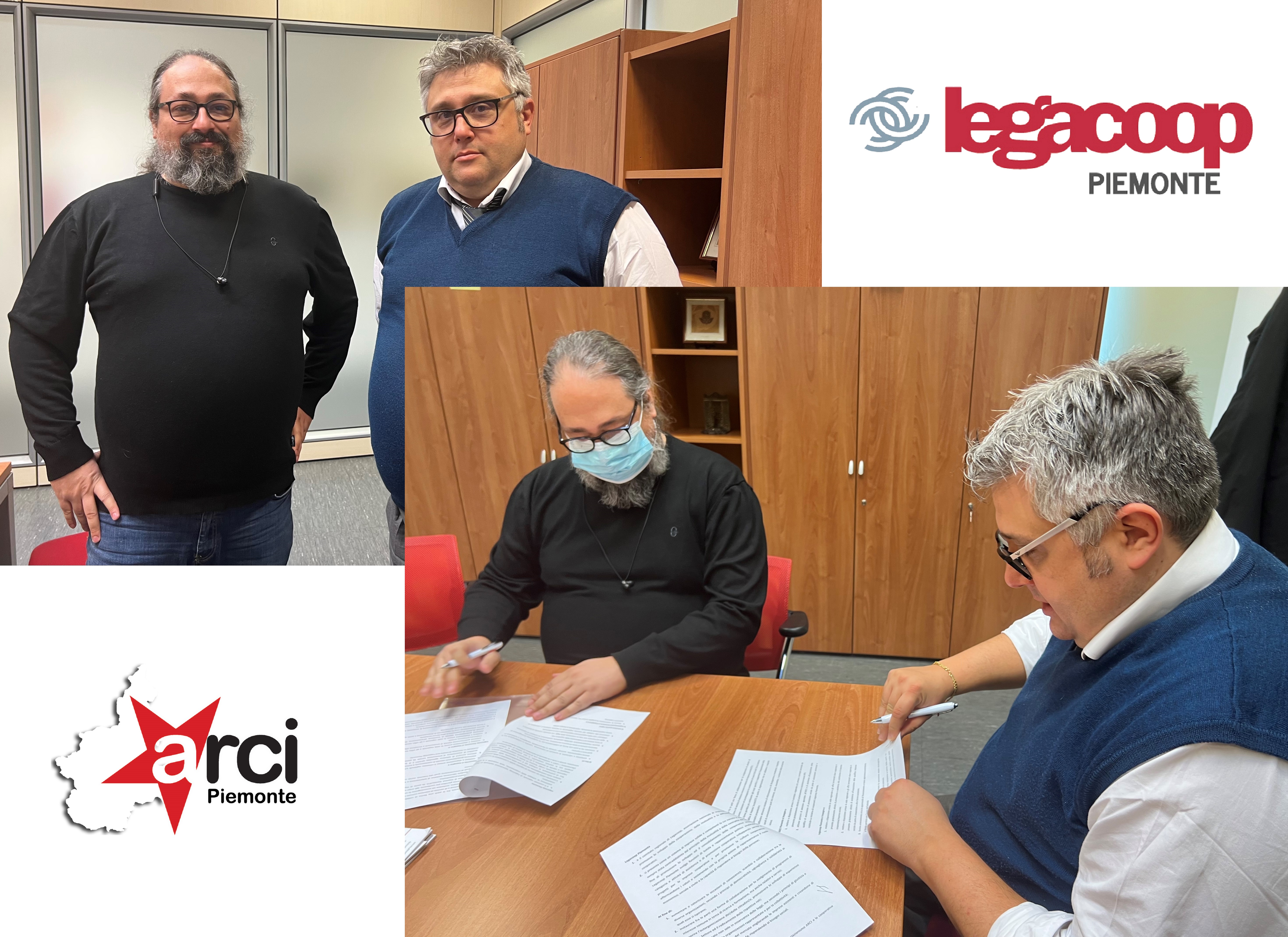 Legacoop Piemonte e Arci Piemonte firmano protocollo d'Intesa per la promozione e collaborazione tra enti del Terzo Settore
