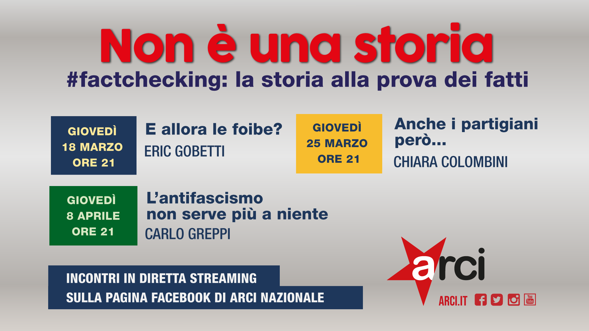 ‘Non è una storia’: tre incontri contro le falsificazioni e le fake news storiche