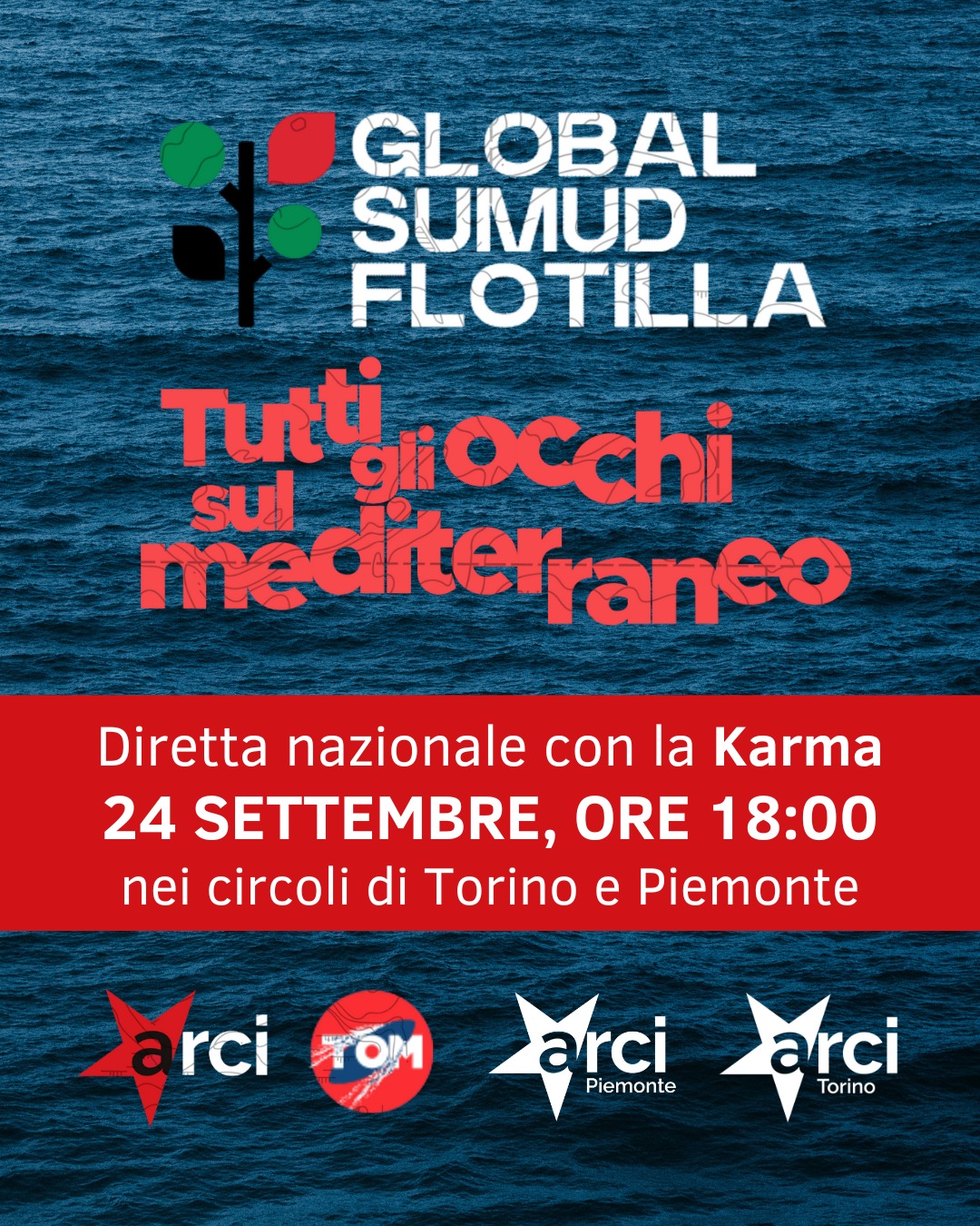 ARCI Piemonte in mobilitazione: diretta video in decine di circoli con l’equipaggio della Freedom Flotilla
