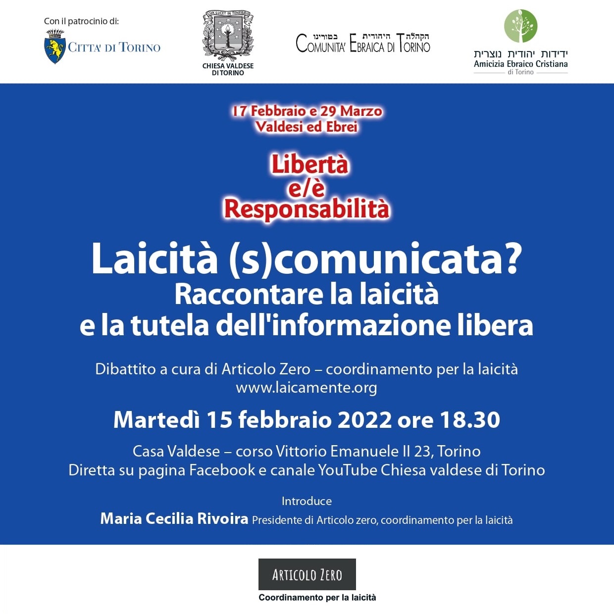 Laicità (s)comunicata? Raccontare la laicità e la tutela dell'informazione libera