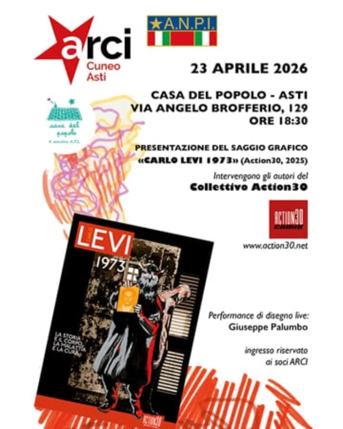 Presentazione del saggio grafico "CARLO LEVI 1973" di Giuseppe Palumbo