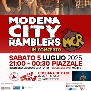 Modena City Ramblers in concerto al Colle del Lys! 