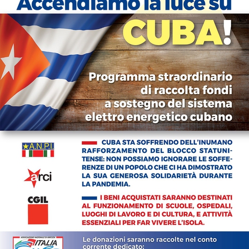 Energia per la vita. Accendiamo la luce a Cuba!
