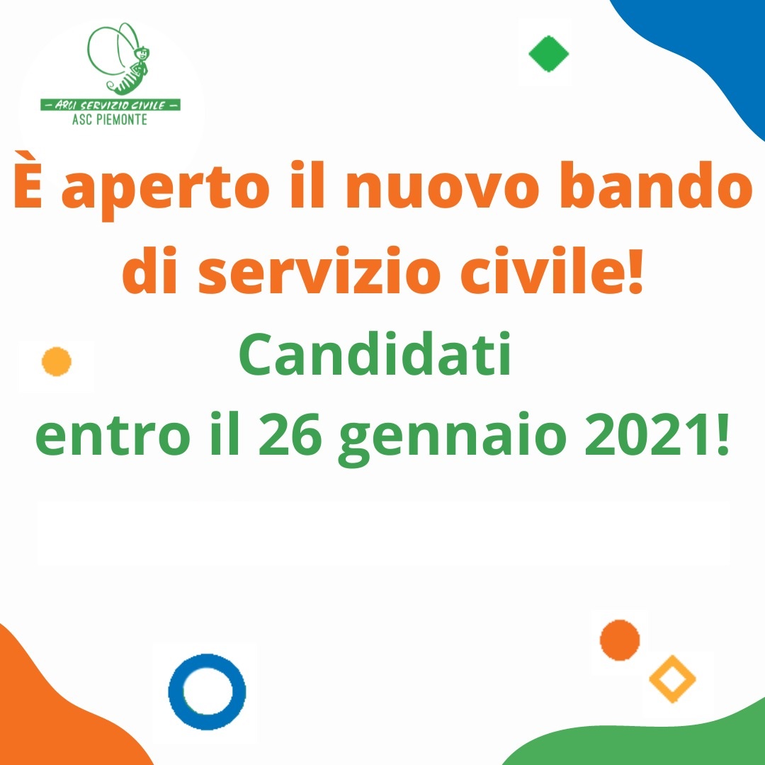 È aperto il nuovo bando di Servizio Civile!