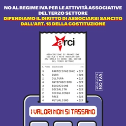 I Valori Non Si Tassano! Difendiamo il diritto di associarsi sancito dall'art.18 della Costituzione