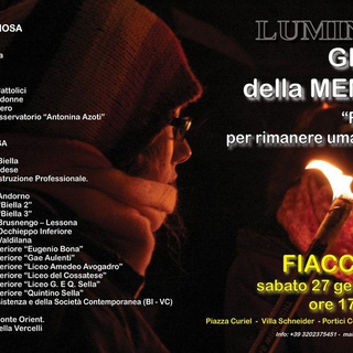 Luminosa per la giornata della memoria