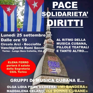 25 settembre: Pace, Solidarietà, Diritti - No Bloqueo!