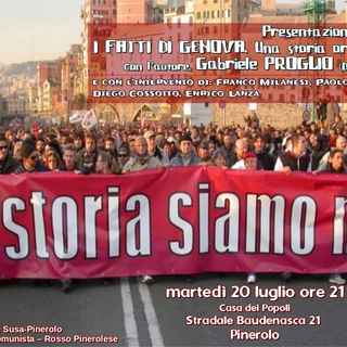 Genova 2021: "I fatti di Genova. Una storia orale del G8" presentazione del libro a Pinerolo