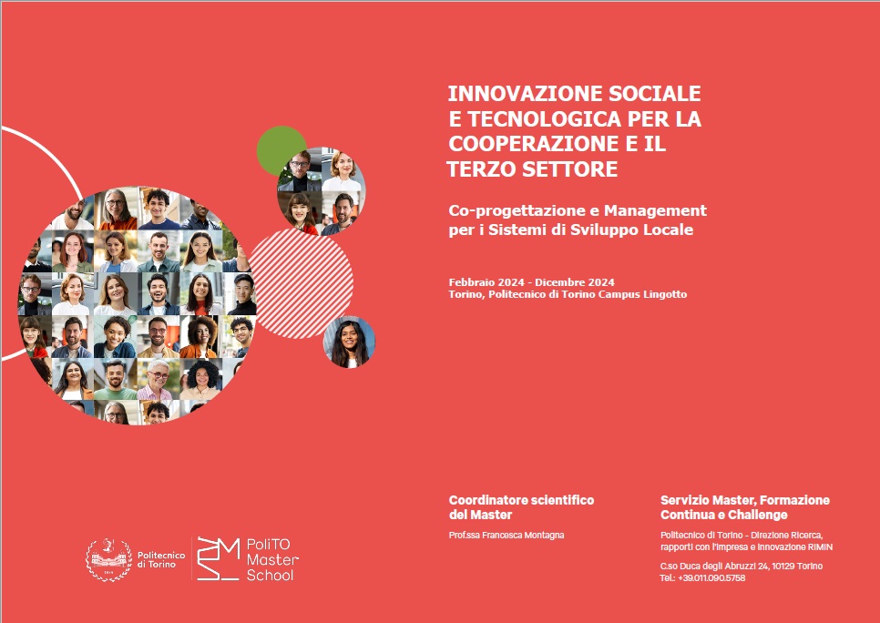 Webinar di presentazione del Master "Innovazione sociale e tecnologica per la cooperazione e il terzo settore"